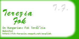 terezia fok business card